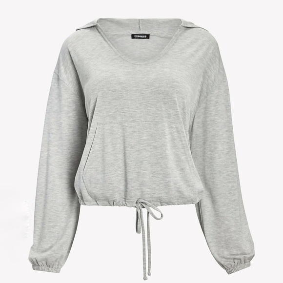 Express Silky Hooded Sweatshirt - Picture 1 of 7